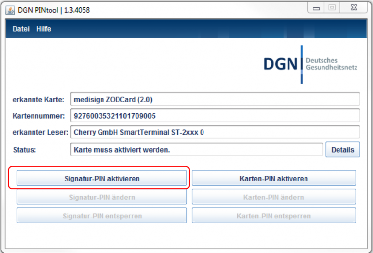Anleitung: So nehmen Sie Ihre DGN Signaturkarte in Betrieb DGN Support