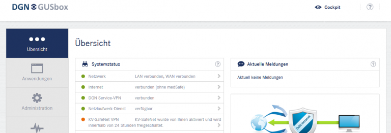 Anleitung: So aktivieren Sie Ihre DGN GUSbox und den KV-SafeNet-Zugang DGN Support