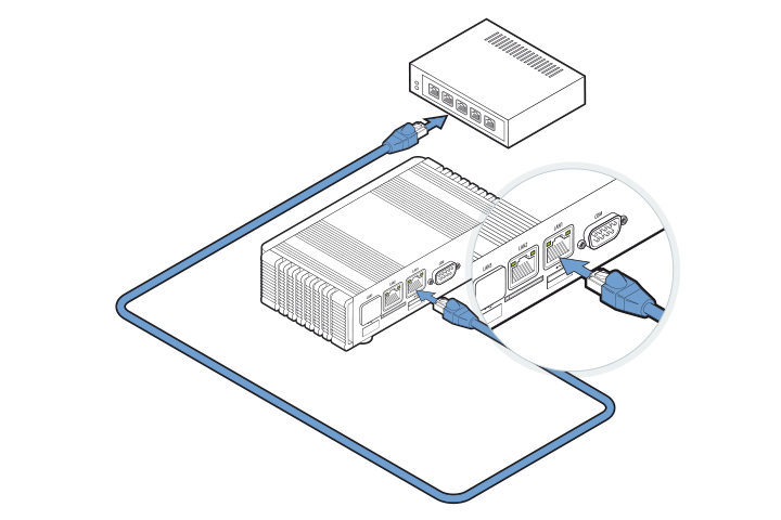 DGN GUSbox M2 Installation: Mit dem Netzwerk verbinden