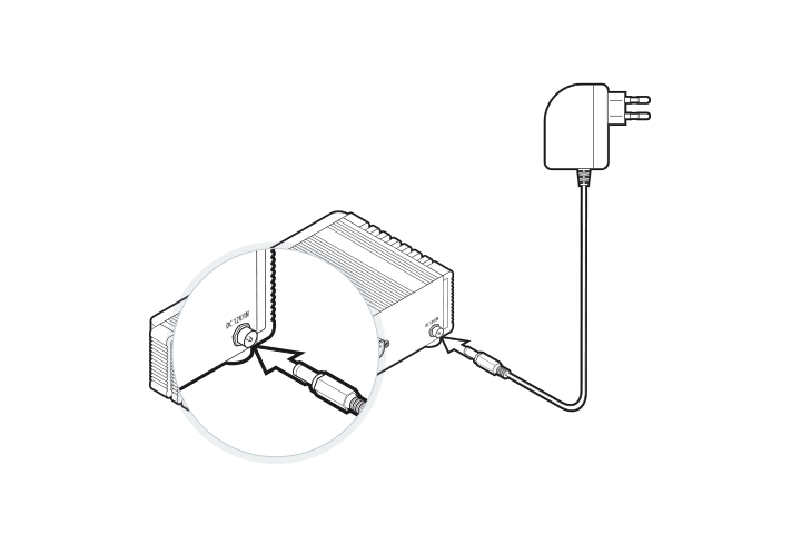 DGN GUSbox M2 Installation: Am Strom anschließen