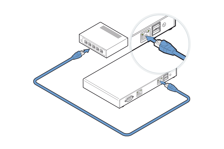 DGN GUSbox S Installation: Mit dem Netzwerk verbinden