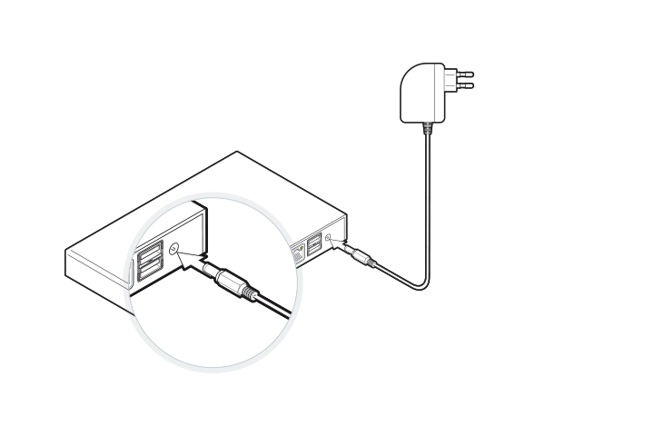 DGN GUSbox S Installation: Am Strom anschließen