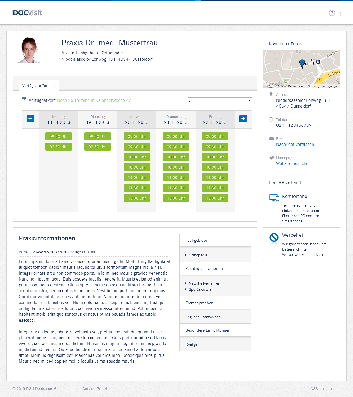 Muster dating profil frau